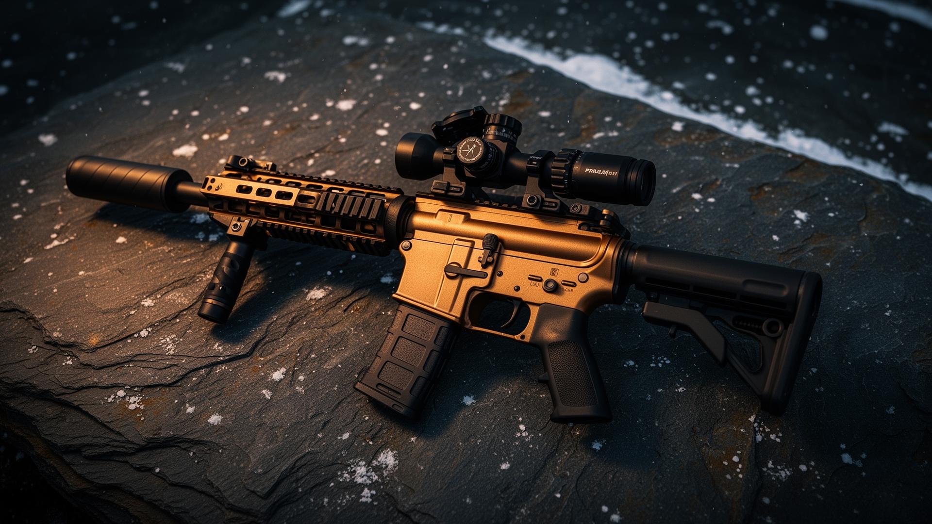 Custom AR-15 — Bronze Cerakote